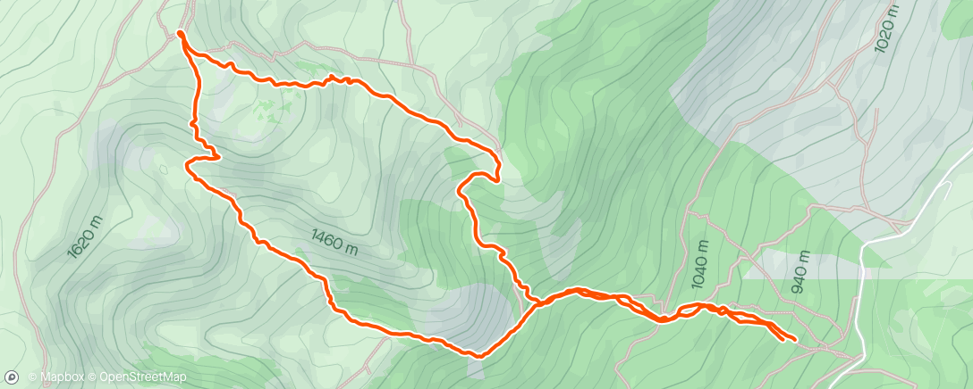 Map of the activity, Trail après le taff ,🤗