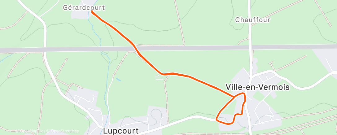 Map of the activity, Test 2