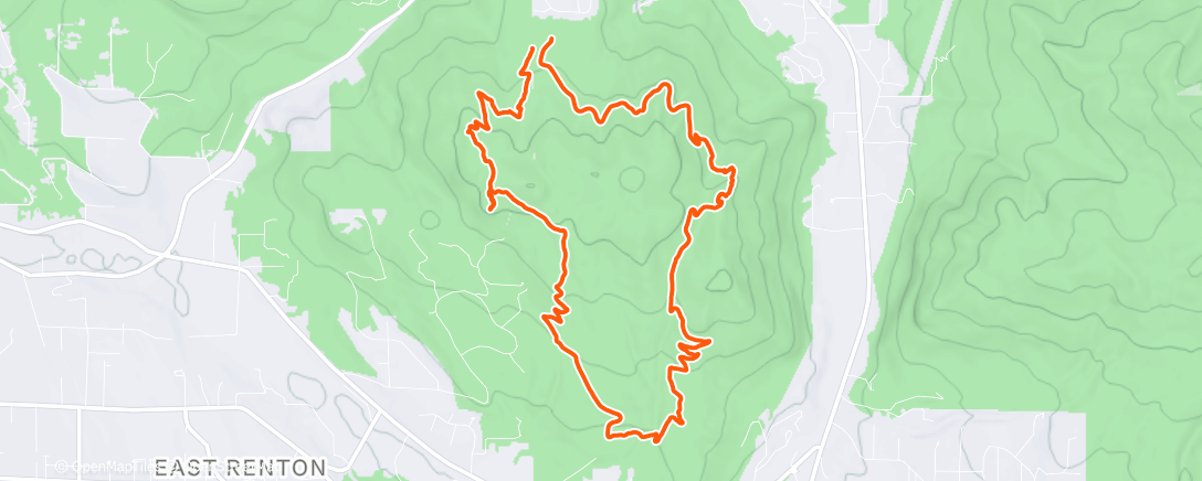 Map of the activity, running without rain feels so much easier