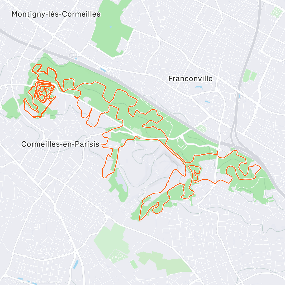 Map of the activity, Trail des Châtaignes 🥇
