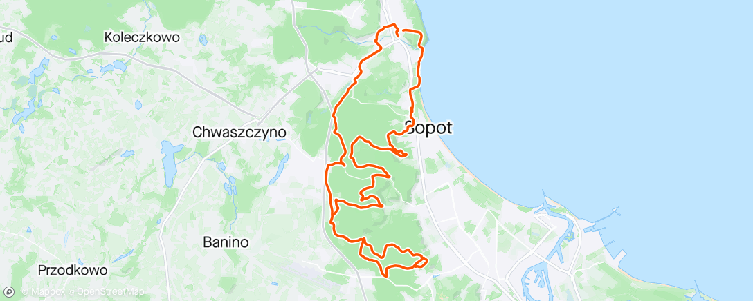 「MTB z Piotrkiem」活動的地圖