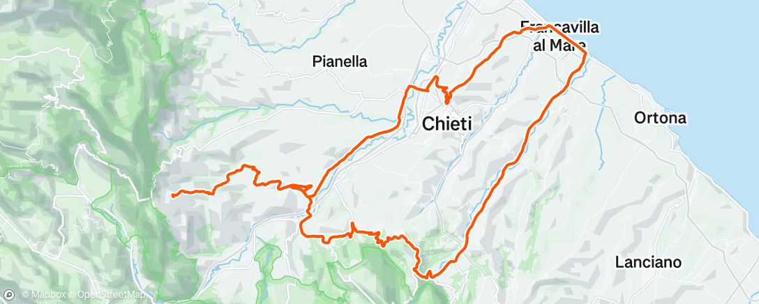 Карта физической активности (Pedalata mattutina)