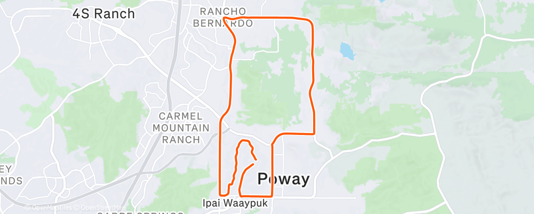 Map of the activity, Road Ride