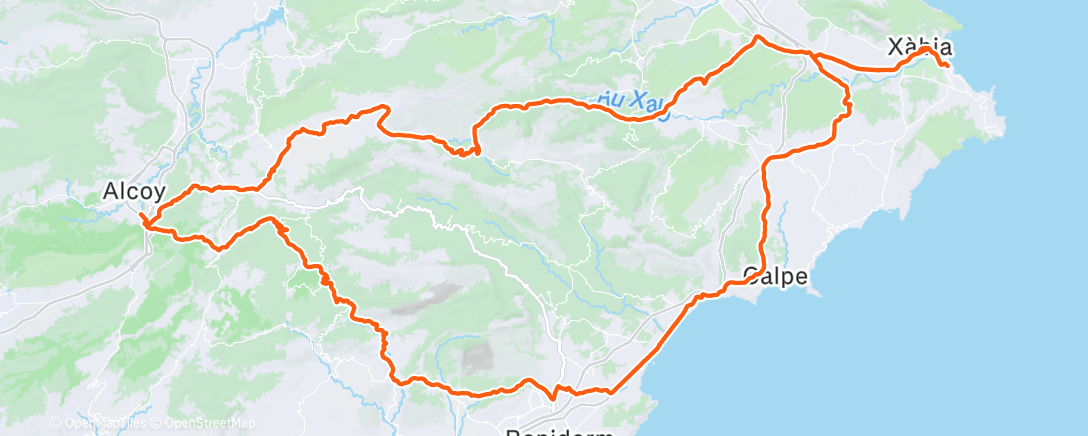 Map of the activity, Morning Ride