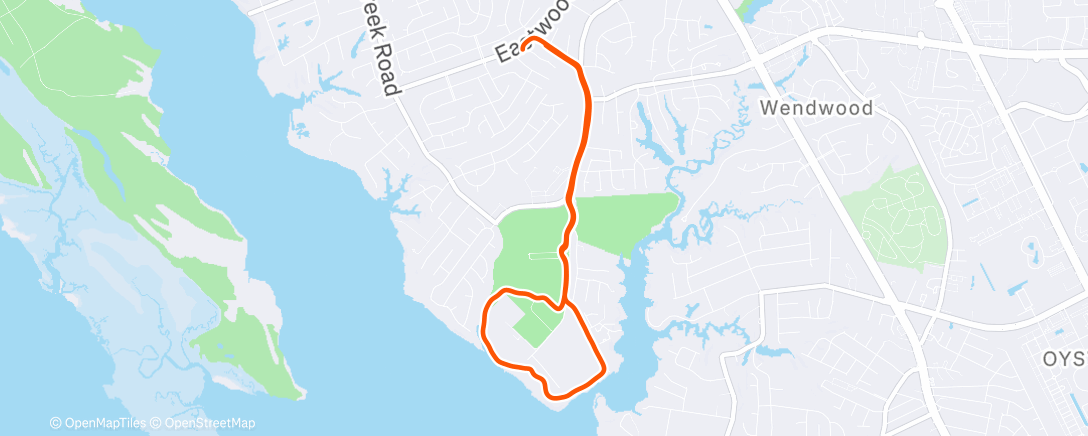 Mapa de la actividad (Lunch Run)