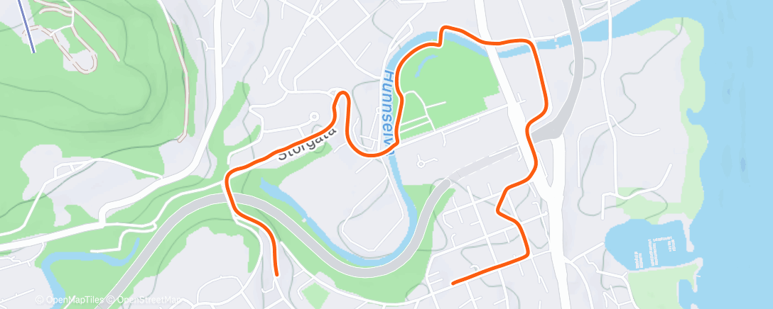 Map of the activity, Morning Walk