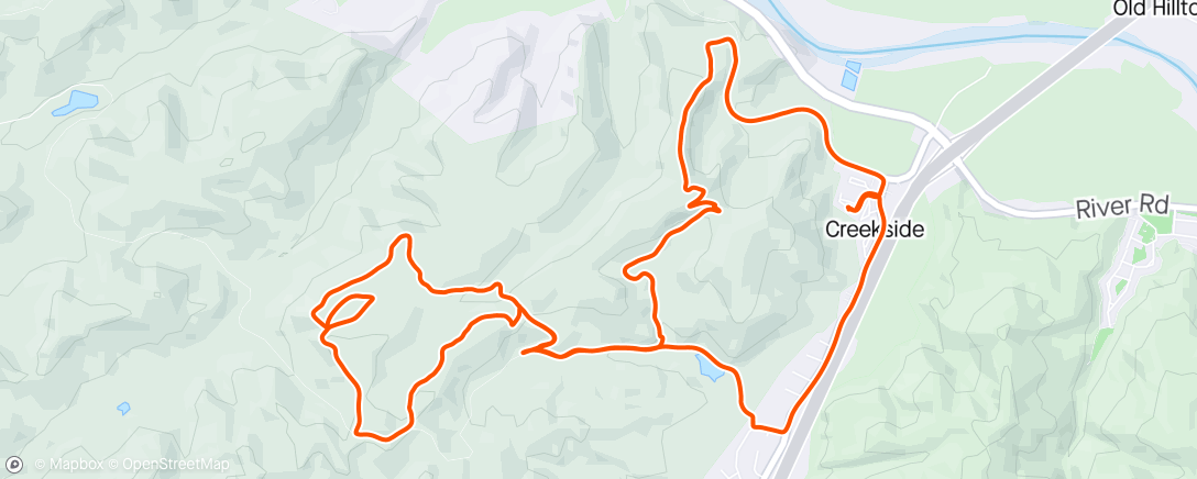 Map of the activity, Even with trails marked wrong way, they run into you