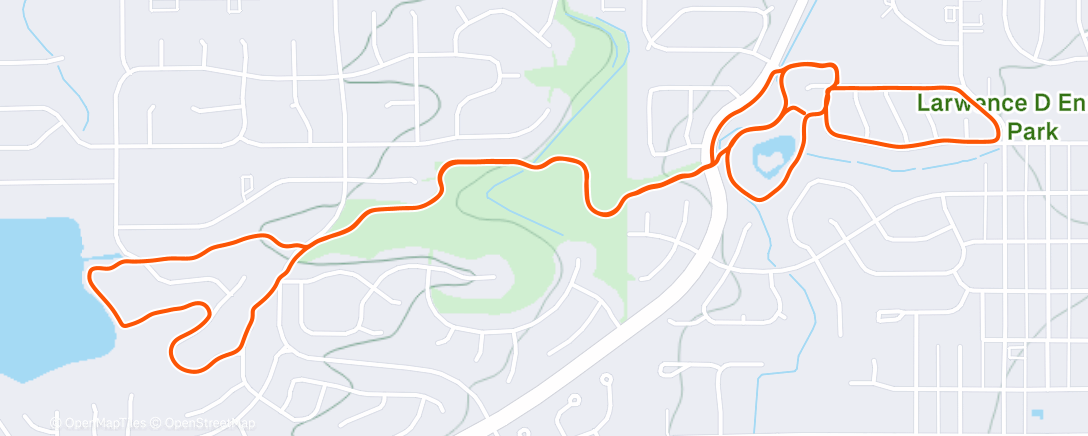 Karte der Aktivität „Afternoon Run”