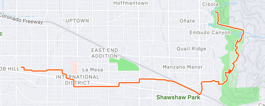 Mapa de la actividad (Albuquerque is so pretty and sketchy and hopeful and sad)