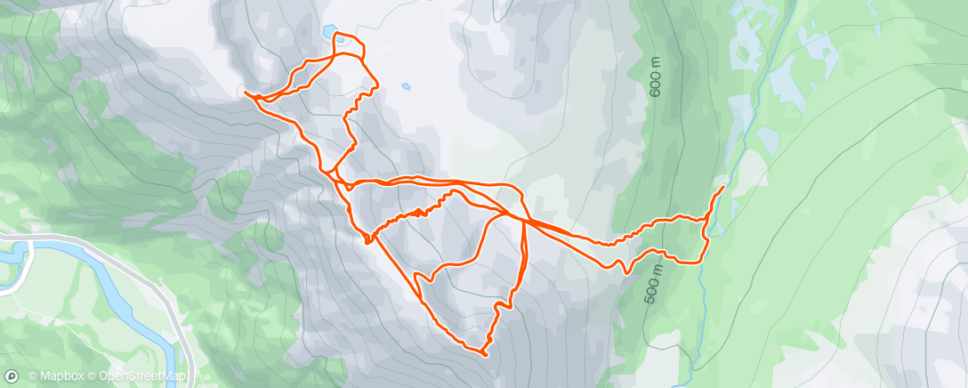 Map of the activity, Long skimo