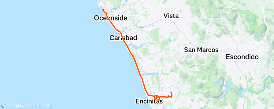 Map of the activity, Morning Ride
