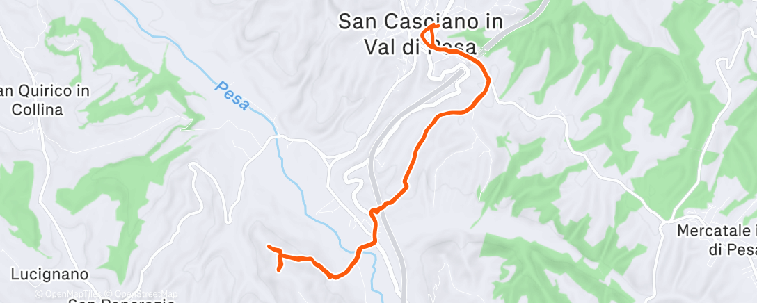 Map of the activity, Corzano e Paterno