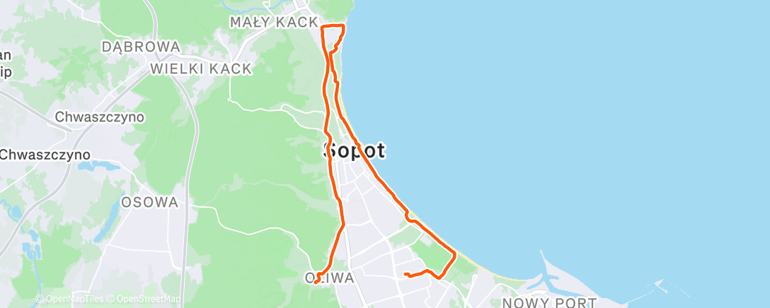 Map of the activity, Afternoon Ride