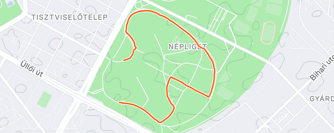 Map of the activity, Afternoon Walk