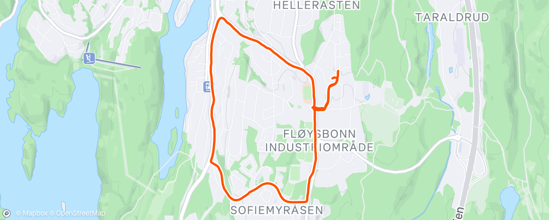 Map of the activity, Short Social Run 🩷