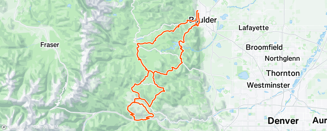 Map of the activity, Morning Ride