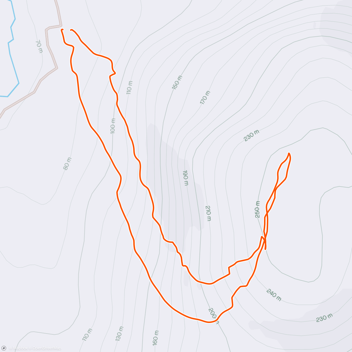 Map of the activity, A wee wander up Beinn Bhragair.