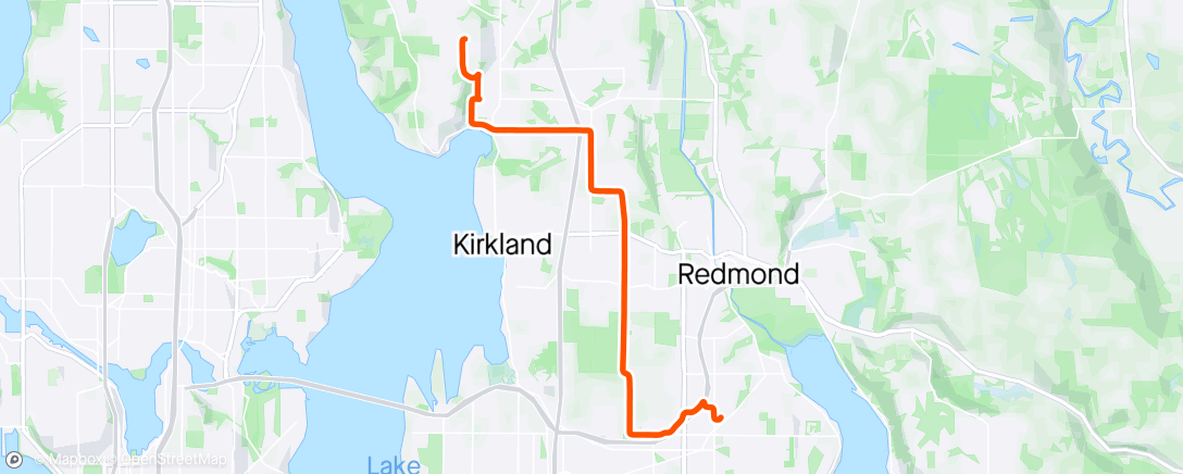 Map of the activity, First commute