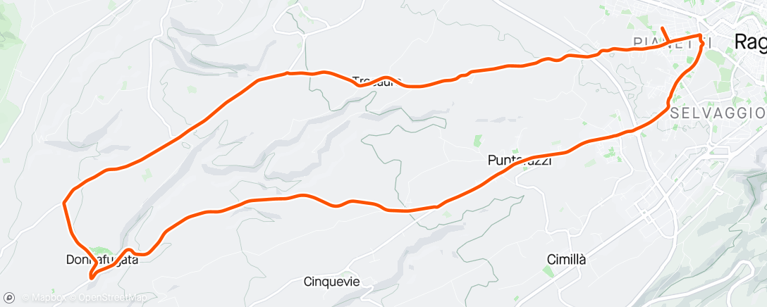 Map of the activity, Giro: Castello Donnafugata