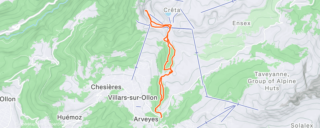 Map of the activity, Pour aller voir le coucher de soleil 🌅