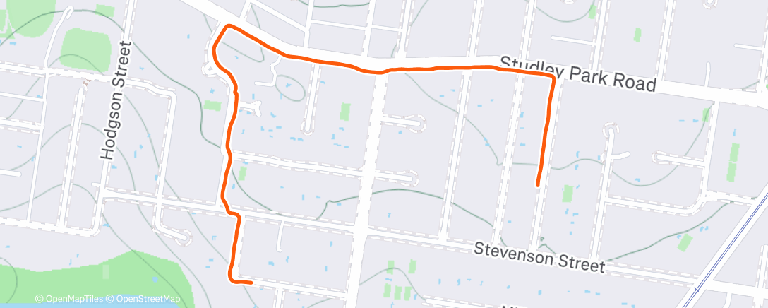 Map of the activity, Lunch Walk