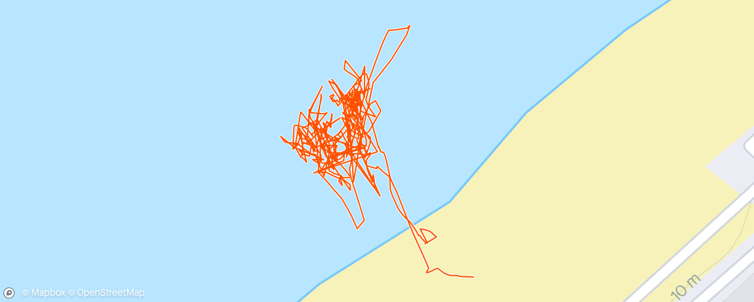 Mappa dell'attività Surf por la tarde