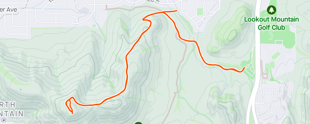 Map of the activity, North Mountain x2