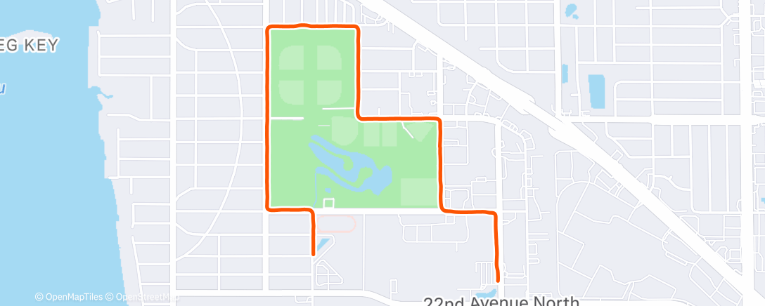 Map of the activity, Night Run