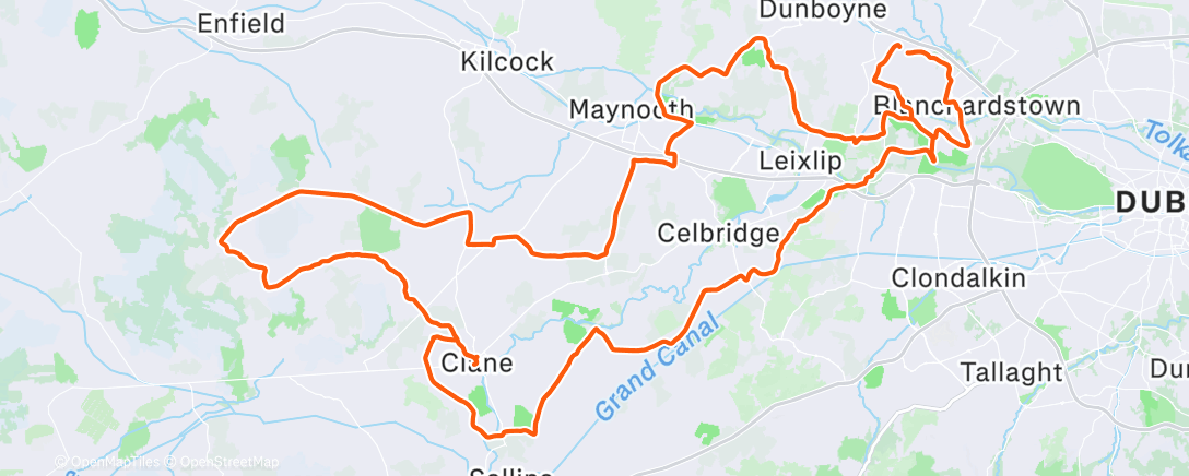 Map of the activity, CCC Saturday Yellow