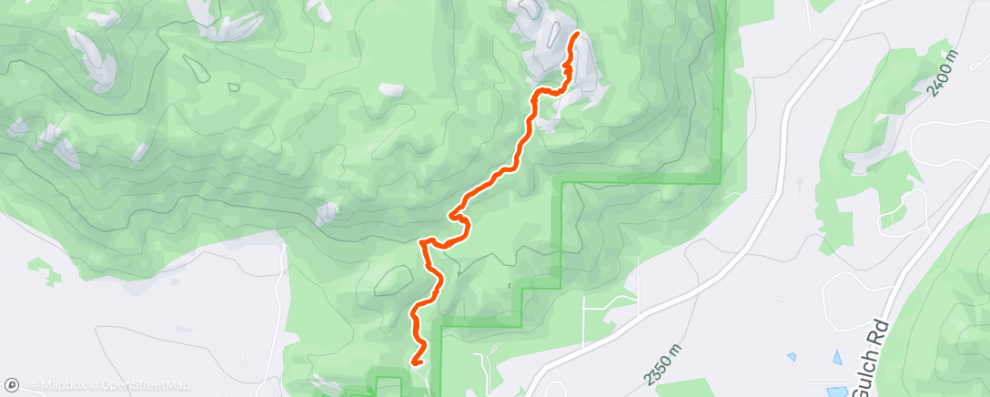 Map of the activity, “Did anything funny happen on this hike?”