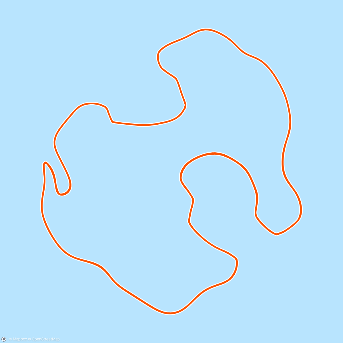 Map of the activity, Zwift - Volcano Circuit in Watopia