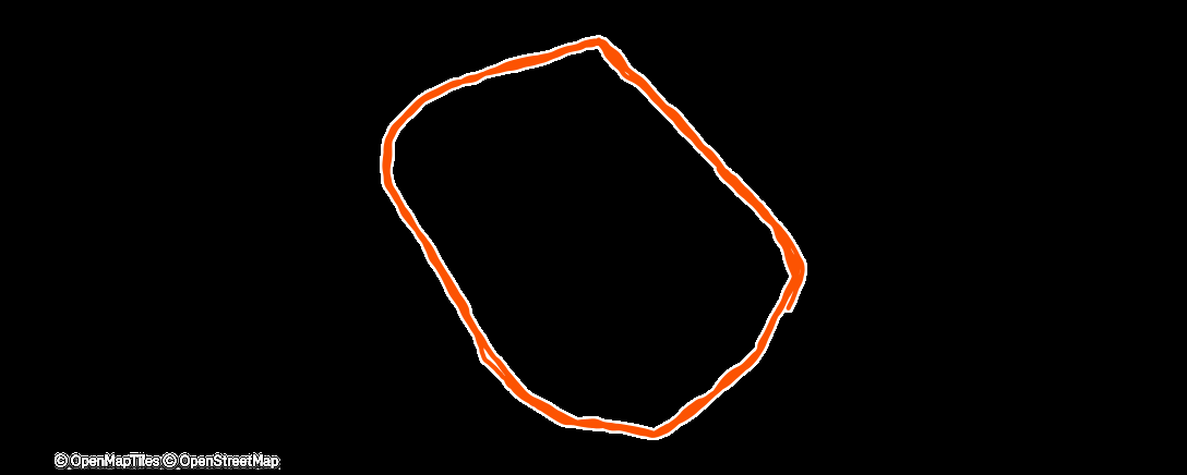 Map of the activity, Morning Run