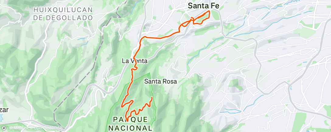 Map of the activity, Vuelta ciclista por la mañana