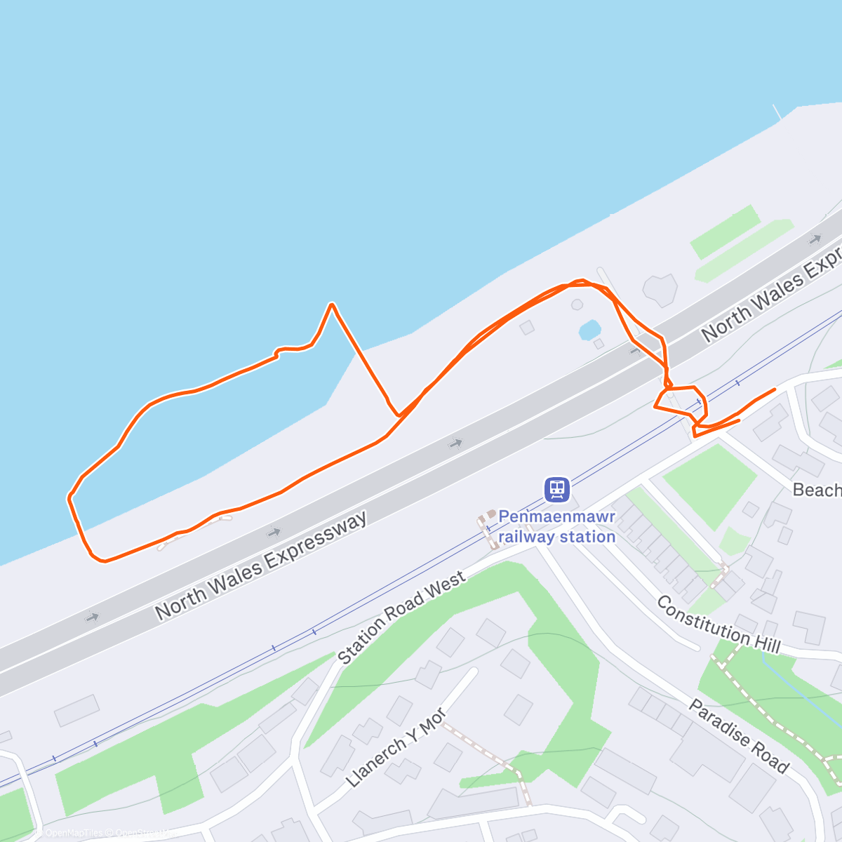 Map of the activity, Lovely evening walk with Alf 🫶