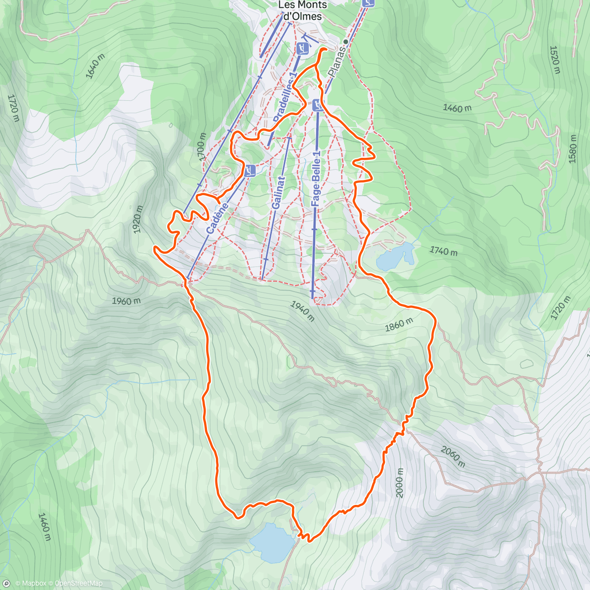 Map of the activity, M O,étang d'appy et retour🤩🤩🤩