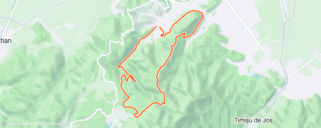 Map of the activity, Semimaraton Brasov