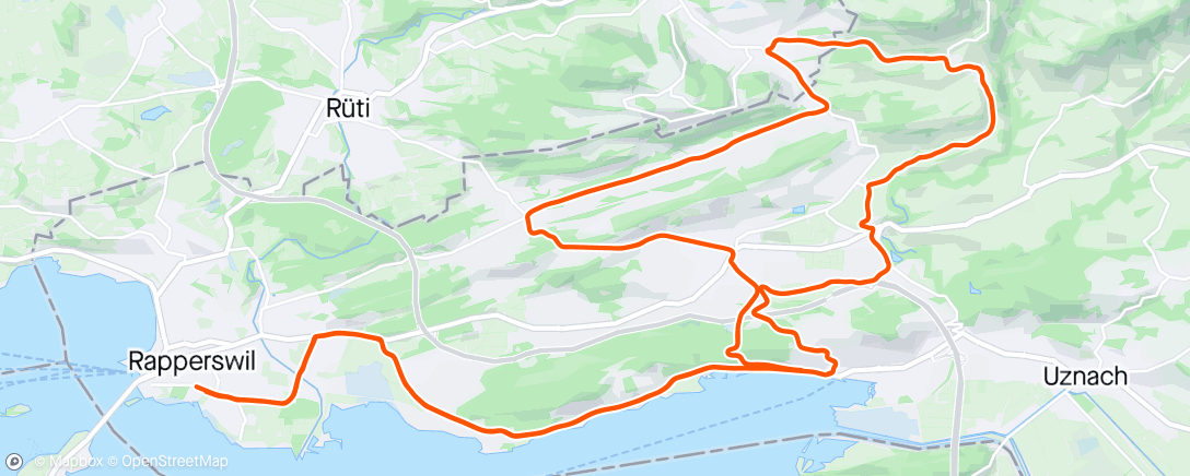 Map of the activity, Best Bike split and 2nd at the end
