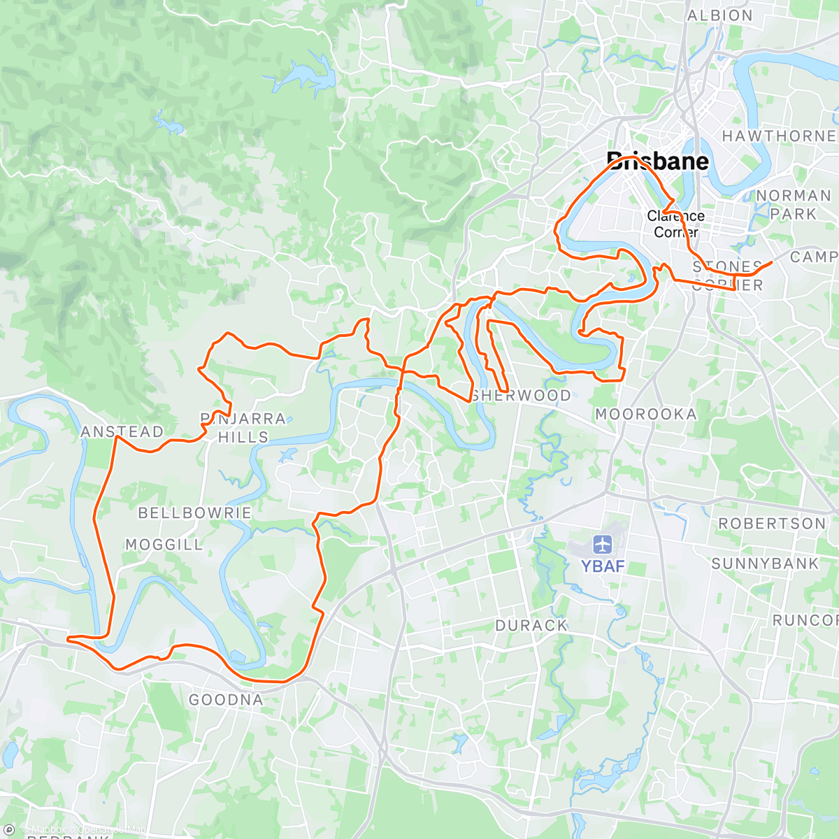 Map of the activity, Morning Ride