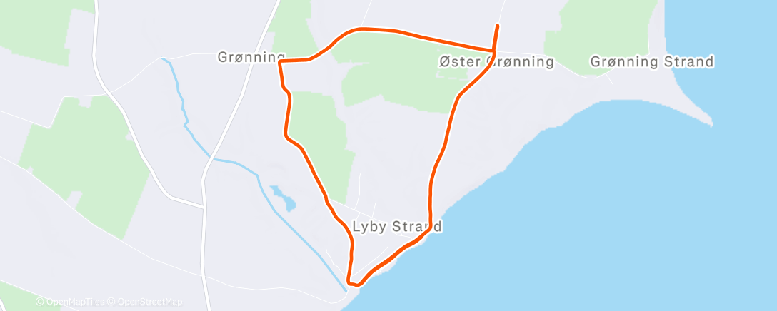 Map of the activity, Morning Run