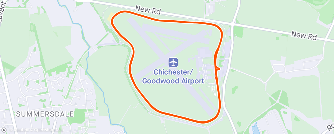 Karte der Aktivität „Evening Ride: RCR Goodwood no.3 - 240521”