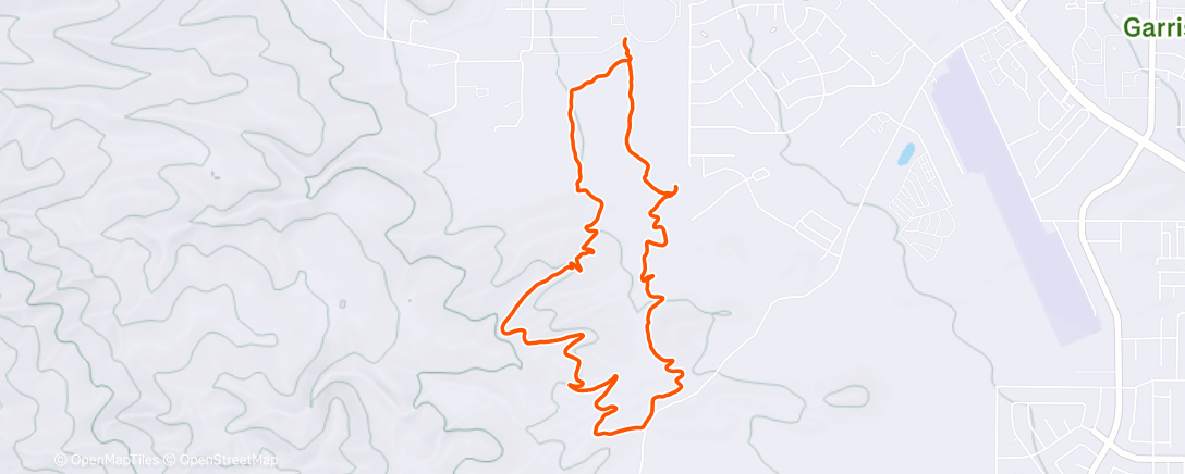 Map of the activity, Trails near my parents place!