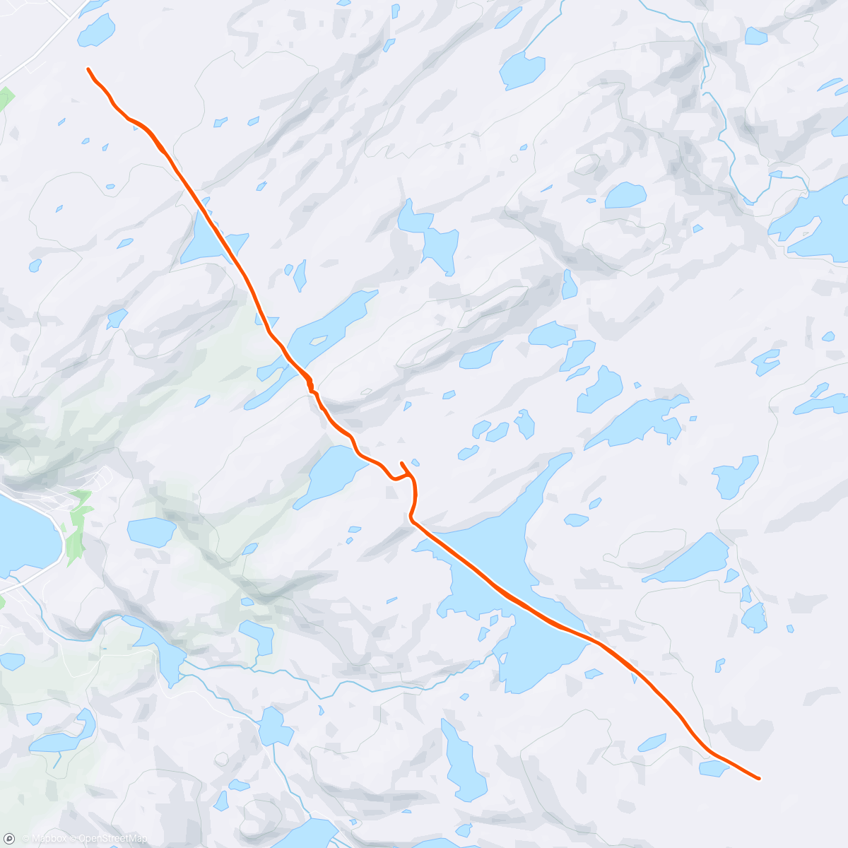 Map of the activity, Ski Nordisch am Abend