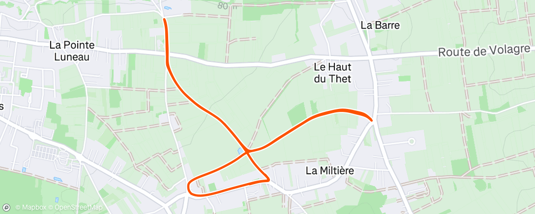 Map of the activity, Footing en famille 😁