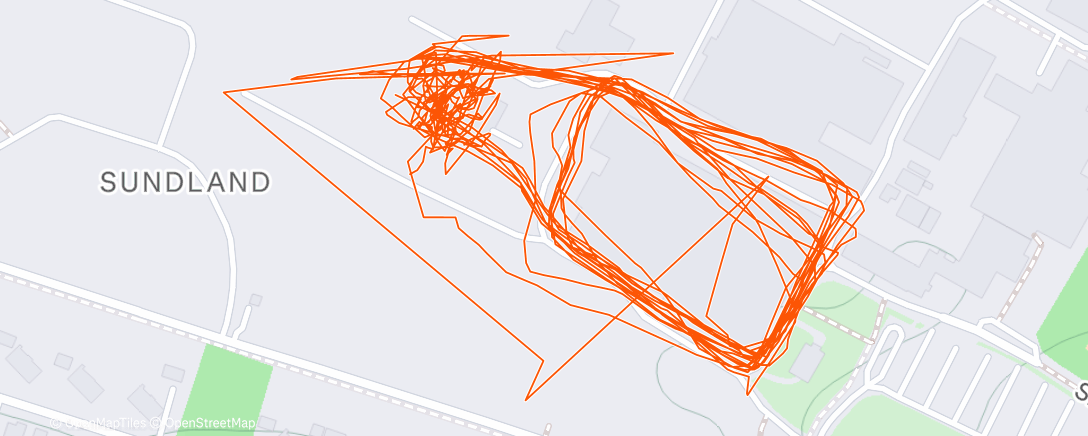 Map of the activity, Hyrox Sim med Emil