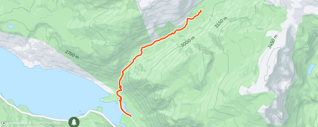 Map of the activity, Lunch Run