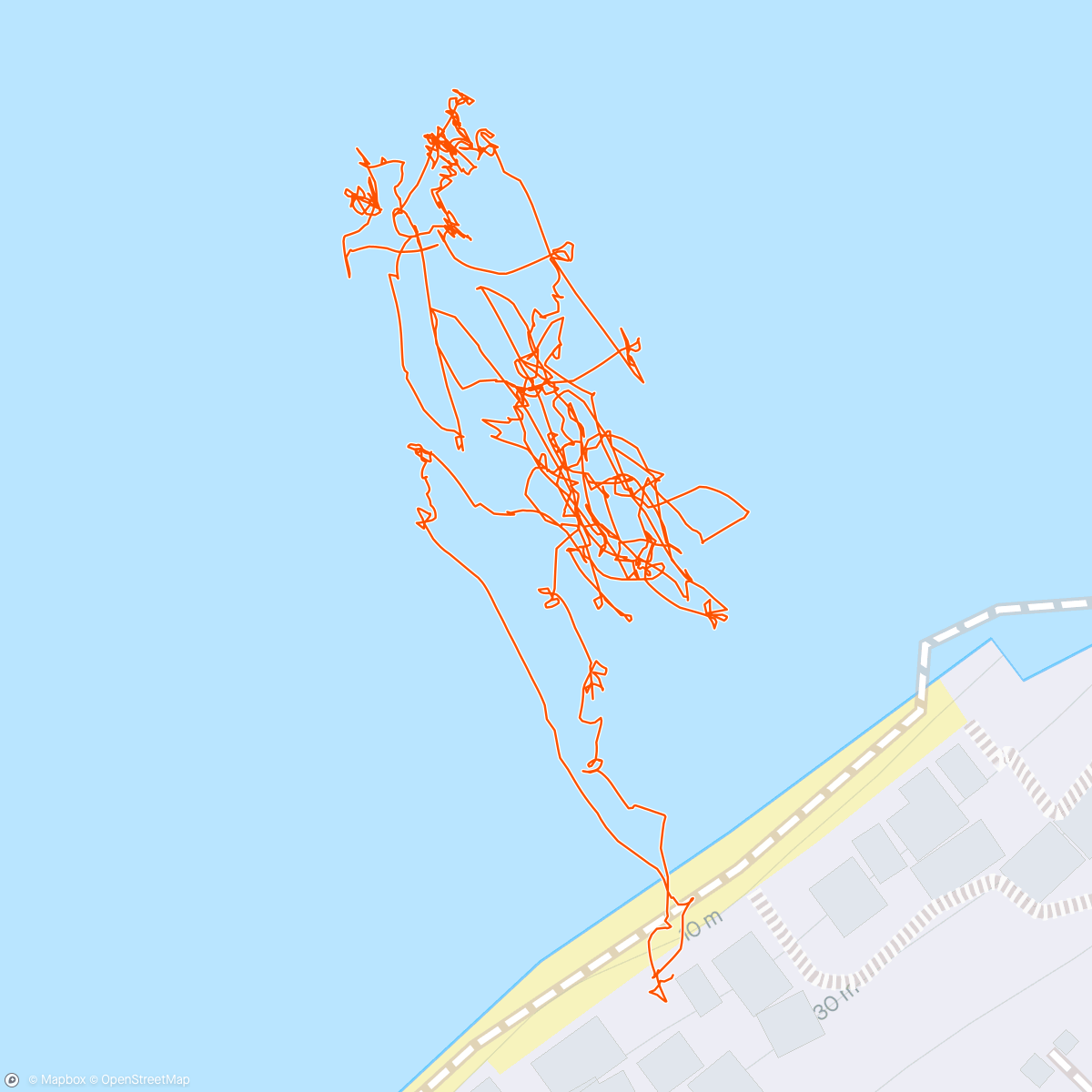Mapa da atividade, Morning Surfing