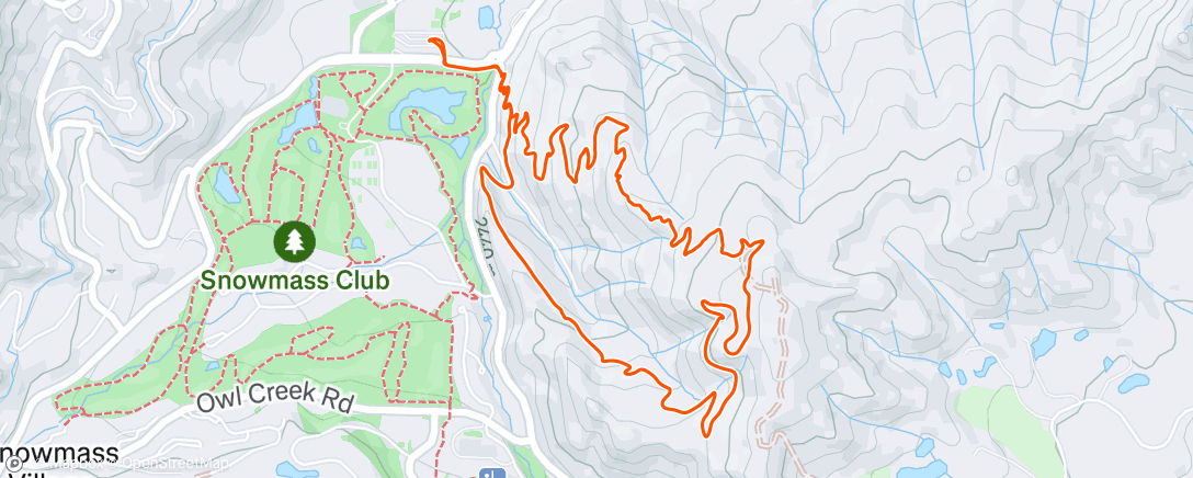 Map of the activity, Afternoon Mountain Bike Ride