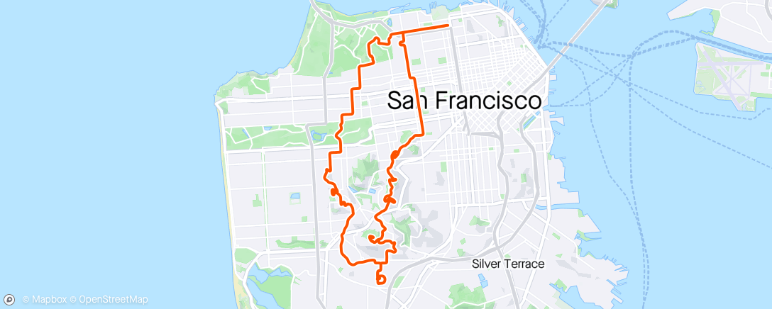 Map of the activity, Truly random Monday ride