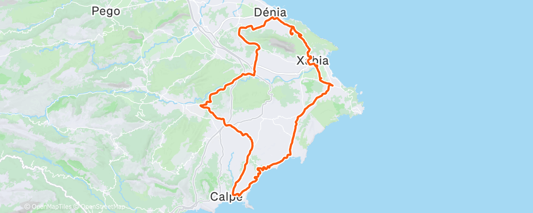 Map of the activity, Morning Ride