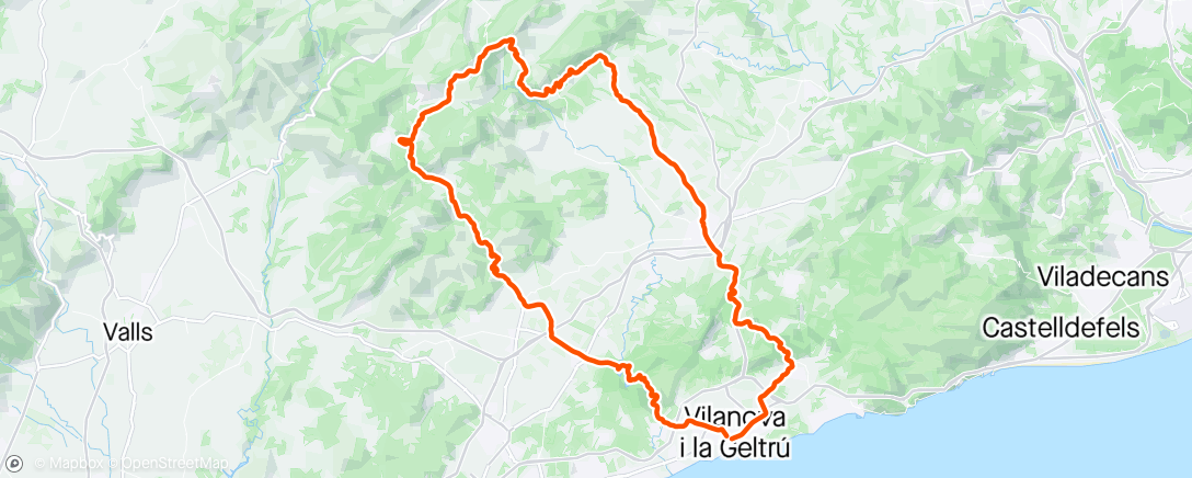 Map of the activity, Ventosas, Llacuna, Font Rubi